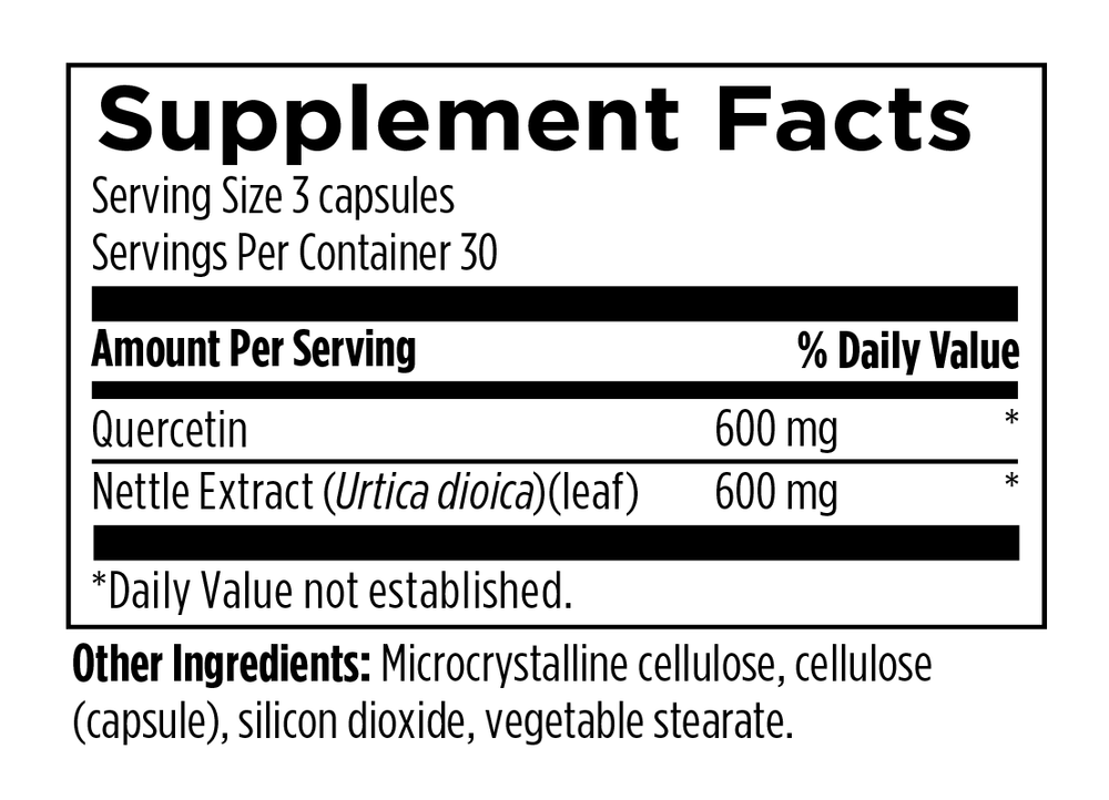 Quercetin Plus Nettles Wellena Supplements Wellena / Hormones Balance
